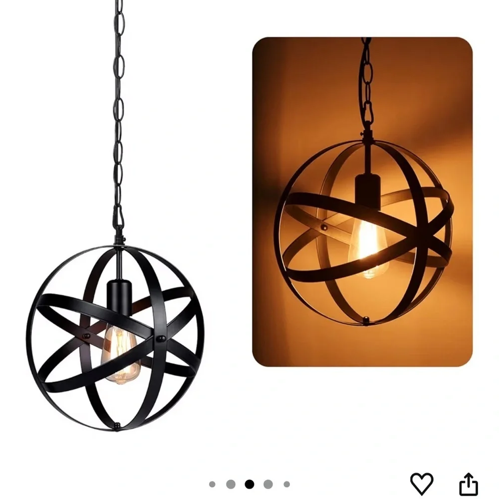 Black Modern Home Accent Lantern